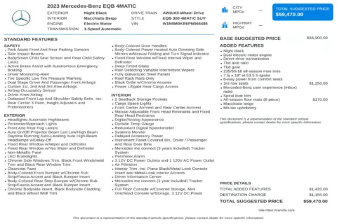 Another view of 2023 Mercedes-Benz EQB 300 for sale in Kennesaw, GA at Carvilla