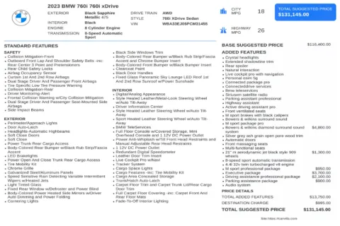 Another view of 2023 BMW 7 Series 760i xDrive for sale in Kennesaw, GA at Carvilla