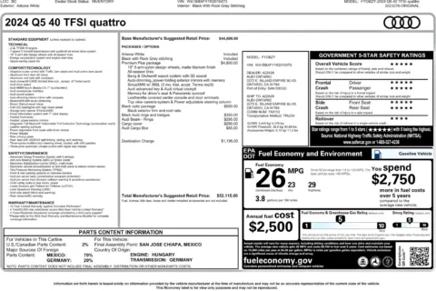 Another view of 2024 Audi Q5 40 Premium Plus for sale in Kennesaw, GA at Carvilla