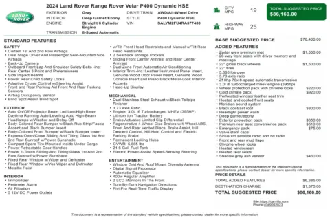 Another view of 2024 Land Rover Range Rover Velar Dynamic HSE for sale in Kennesaw, GA at Carvilla
