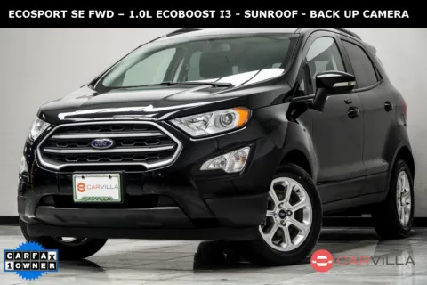 Black 2021 Ford EcoSport SE for sale in Kennesaw, GA