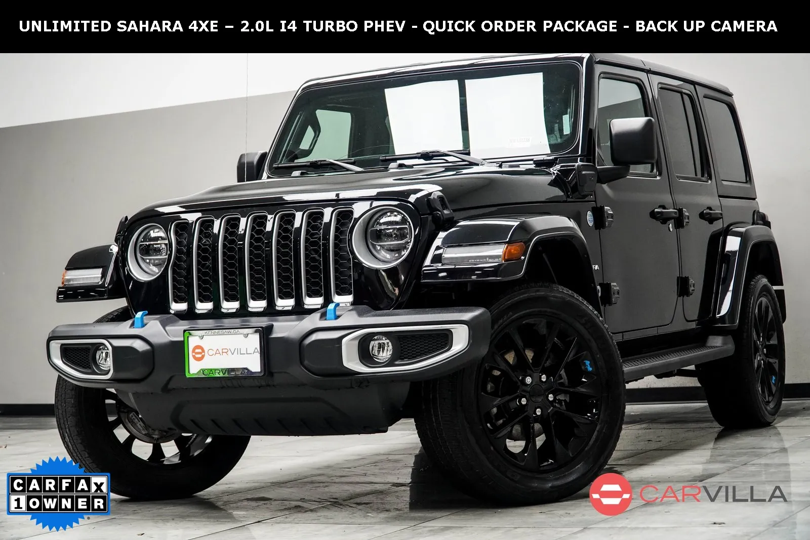 Black 2022 Jeep Wrangler Unlimited Sahara 4xe for sale in Kennesaw, GA