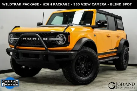 Orange 2021 Ford Bronco Wildtrak for sale in Kennesaw, GA