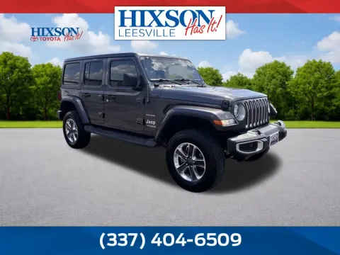 Gray 2020 Jeep Wrangler Unlimited Sahara for sale in Deridder, LA