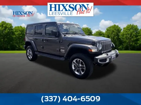 Gray 2020 Jeep Wrangler Unlimited Sahara for sale in Deridder, LA