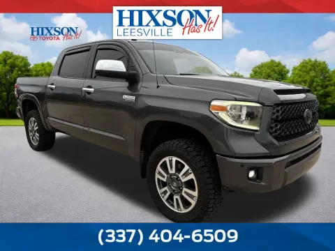 Gray 2018 Toyota Tundra Platinum for sale in Deridder, LA