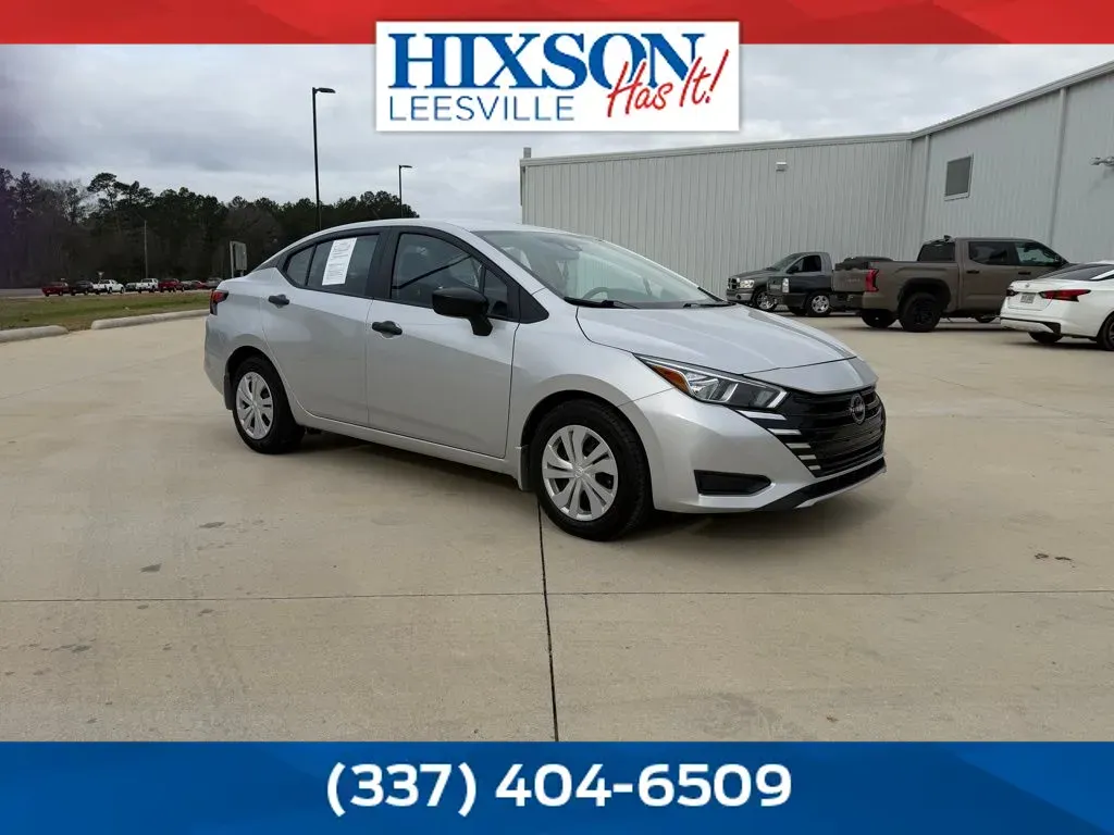 Silver 2024 Nissan Versa 1.6 S for sale in Deridder, LA