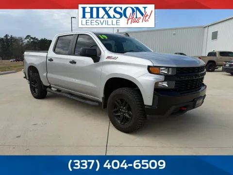 Silver 2019 Chevrolet Silverado 1500 Custom Trail Boss for sale in Deridder, LA