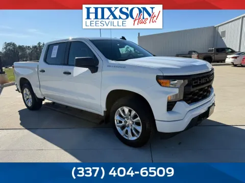 White 2023 Chevrolet Silverado 1500 Custom for sale in Deridder, LA