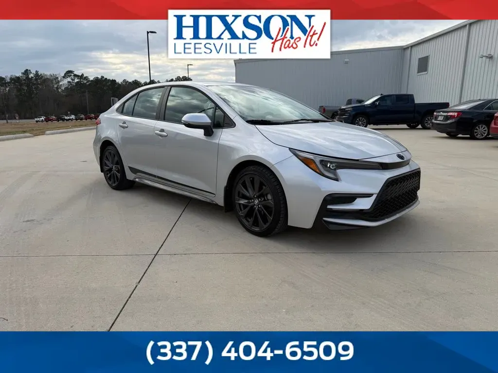 Silver 2023 Toyota Corolla SE for sale in Deridder, LA
