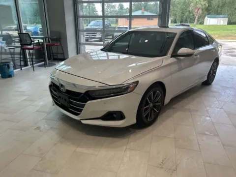 White 2021 Honda Accord EX-L for sale in Deridder, LA