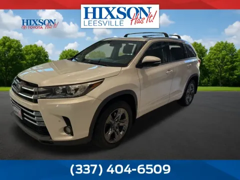 White 2018 Toyota Highlander Limited Platinum for sale in Deridder, LA