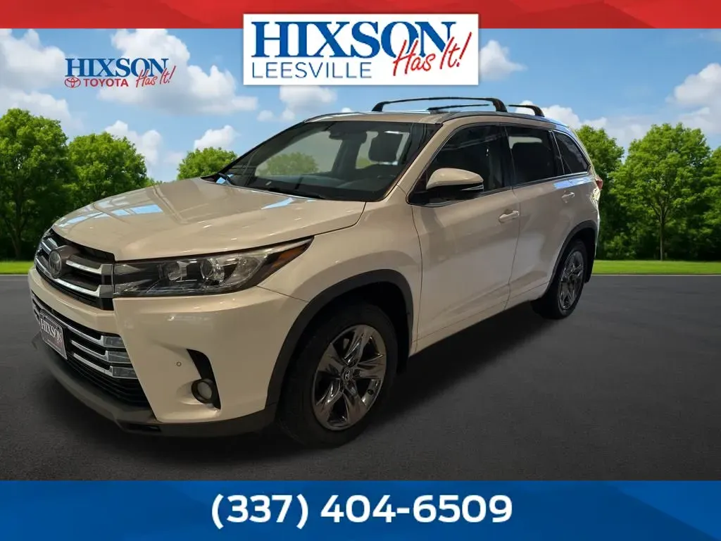White 2018 Toyota Highlander Limited Platinum for sale in Deridder, LA