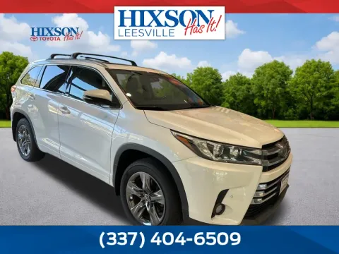 White 2018 Toyota Highlander Limited Platinum for sale in Deridder, LA