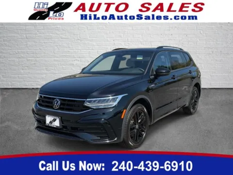 Black 2022 Volkswagen Tiguan 2.0T SE R-Line Black for sale in Frederick, MD
