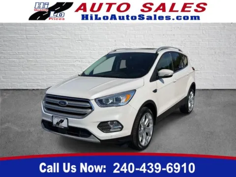 White 2019 Ford Escape Titanium for sale in Frederick, MD