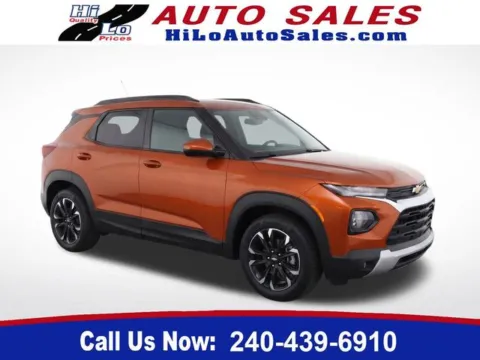Orange 2022 Chevrolet TrailBlazer LT for sale in Frederick, MD