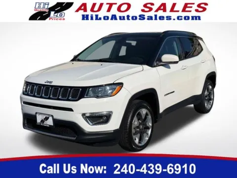 White 2018 Jeep Compass Limited for sale in Frederick, MD