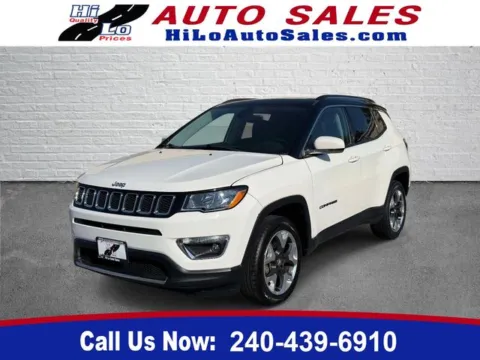 White 2018 Jeep Compass Limited for sale in Frederick, MD