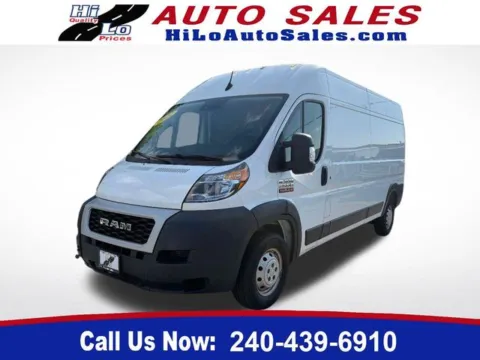 White 2022 Ram ProMaster 2500 High Roof for sale in Frederick, MD