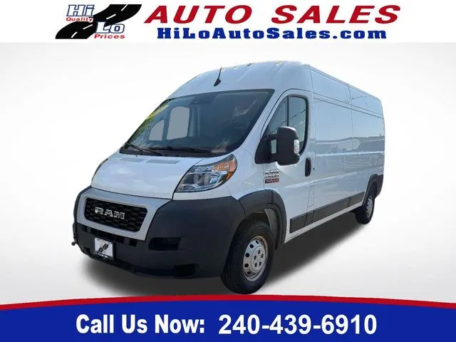 White 2022 Ram ProMaster 2500 High Roof for sale in Frederick, MD