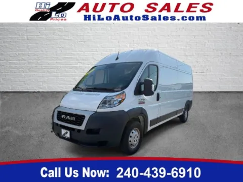 White 2022 Ram ProMaster 2500 High Roof for sale in Frederick, MD