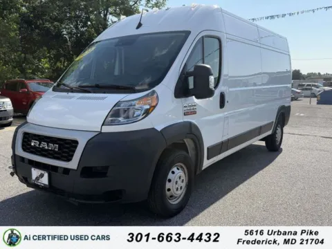 White 2022 Ram ProMaster 2500 High Roof for sale in Frederick, MD