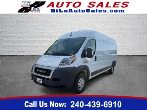White 2022 Ram ProMaster 2500 High Roof for sale in Frederick, MD