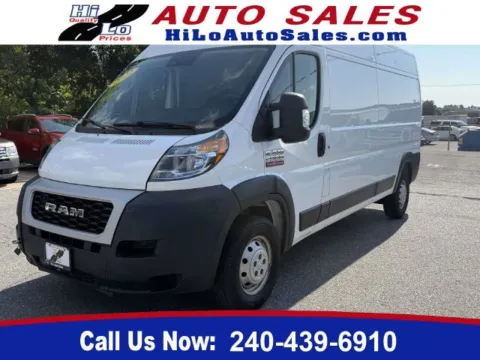 White 2022 Ram ProMaster 2500 High Roof for sale in Frederick, MD