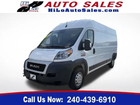 White 2022 Ram ProMaster 2500 High Roof for sale in Frederick, MD