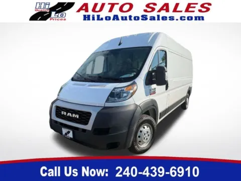 White 2022 Ram ProMaster 2500 High Roof for sale in Frederick, MD