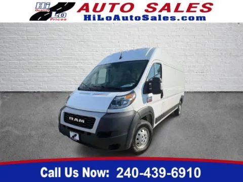 White 2022 Ram ProMaster 2500 High Roof for sale in Frederick, MD