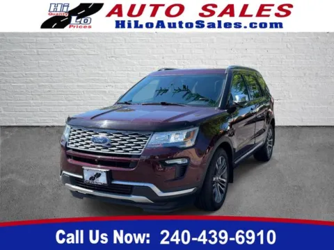 Red 2019 Ford Explorer Platinum for sale in Frederick, MD
