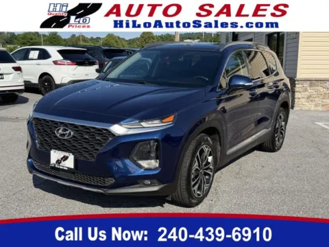 Blue 2019 Hyundai Santa Fe Limited for sale in Frederick, MD