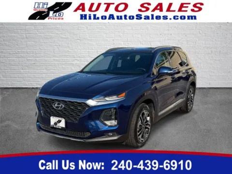 Blue 2019 Hyundai Santa Fe Limited for sale in Frederick, MD