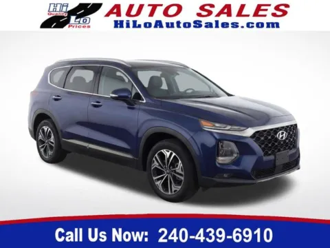 Blue 2019 Hyundai Santa Fe Limited for sale in Frederick, MD