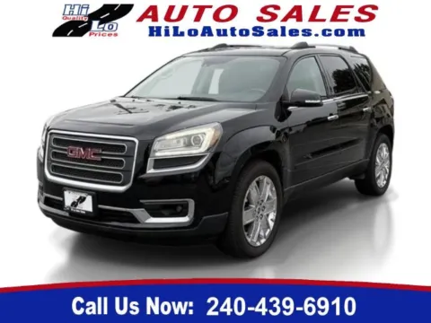Black 2017 GMC Acadia Limited for sale in Frederick, MD