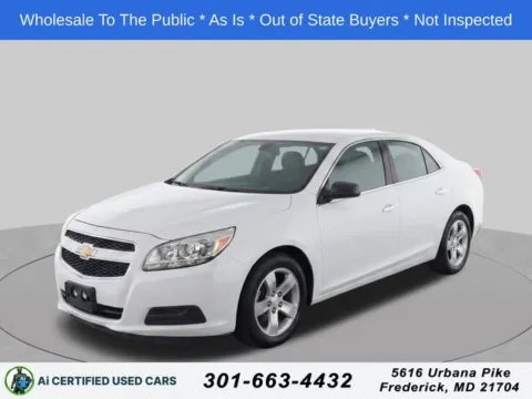 White 2013 Chevrolet Malibu LS for sale in Frederick, MD