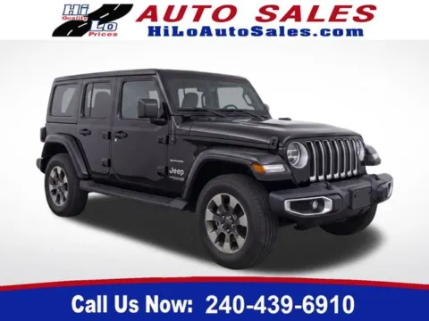 Black 2019 Jeep Wrangler Unlimited Sahara for sale in Frederick, MD
