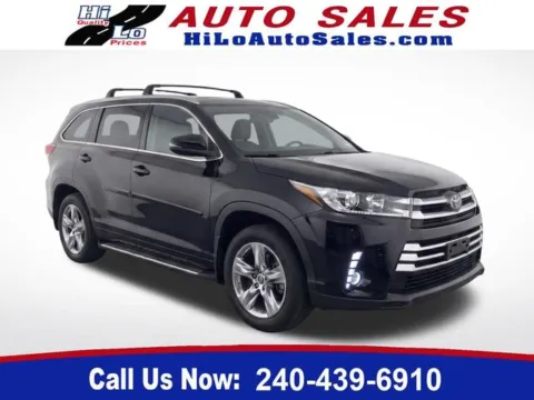 Black 2017 Toyota Highlander Limited Platinum for sale in Frederick, MD