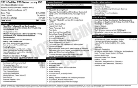 Photos of 2011 Cadillac CTS Luxury for sale in Frederick, MD at Hi Lo Auto Sales