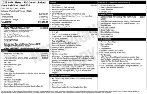 Photos of 2022 GMC Sierra 1500 Limited Denali for sale in Frederick, MD at Hi Lo Auto Sales