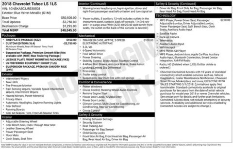 Unknown 2018 Chevrolet Tahoe LS for sale in Frederick, MD