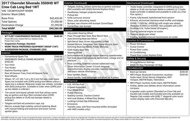 2017 Chevrolet Silverado 3500 HD Work Truck for sale in Frederick, MD
