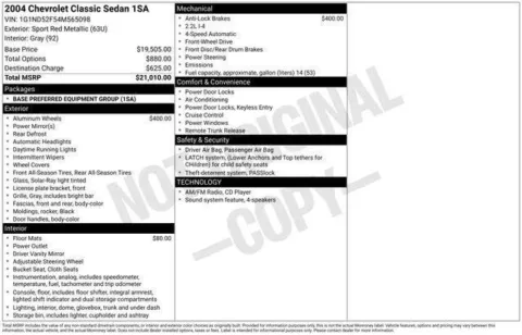 Photos of 2004 Chevrolet Malibu for sale in Frederick, MD at Hi Lo Auto Sales