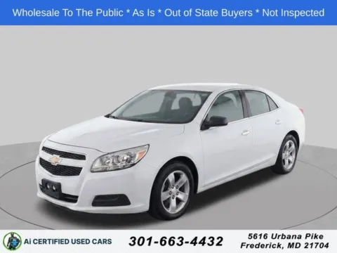 White 2013 Chevrolet Malibu LS for sale in Frederick, MD