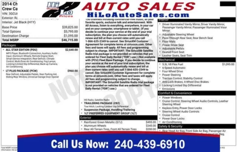Green 2014 Chevrolet Silverado 1500 LT for sale in Frederick, MD
