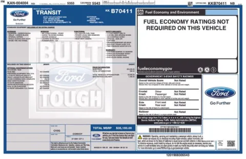 Red 2019 Ford Transit-150 for sale in Frederick, MD