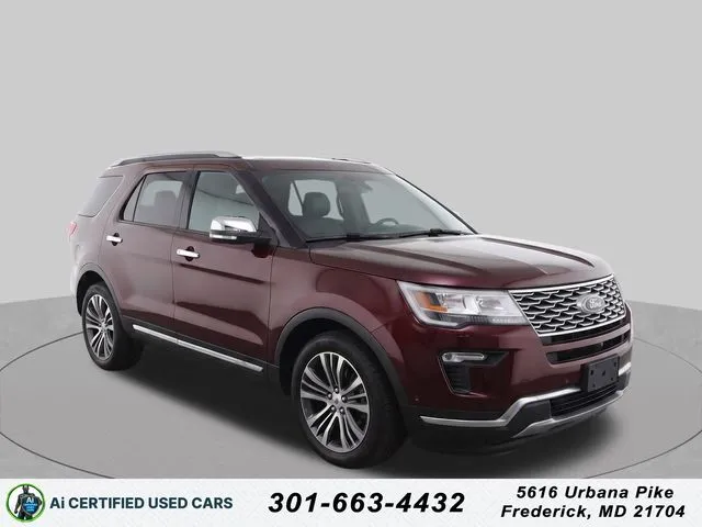 Red 2019 Ford Explorer Platinum for sale in Frederick, MD