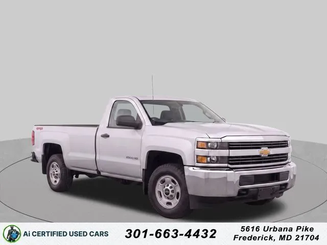 Silver 2017 Chevrolet Silverado 2500 HD Work Truck for sale in Frederick, MD